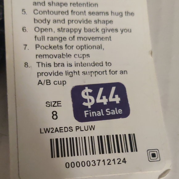 Lululemon Free To Be Zen Bra Size 8 Nwt - Picture 7 of 10